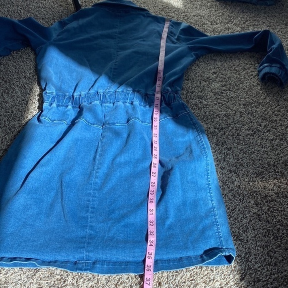Soho jeans by New York and company womenβs mediumβ utility denim dress - Picture 7 of 9
